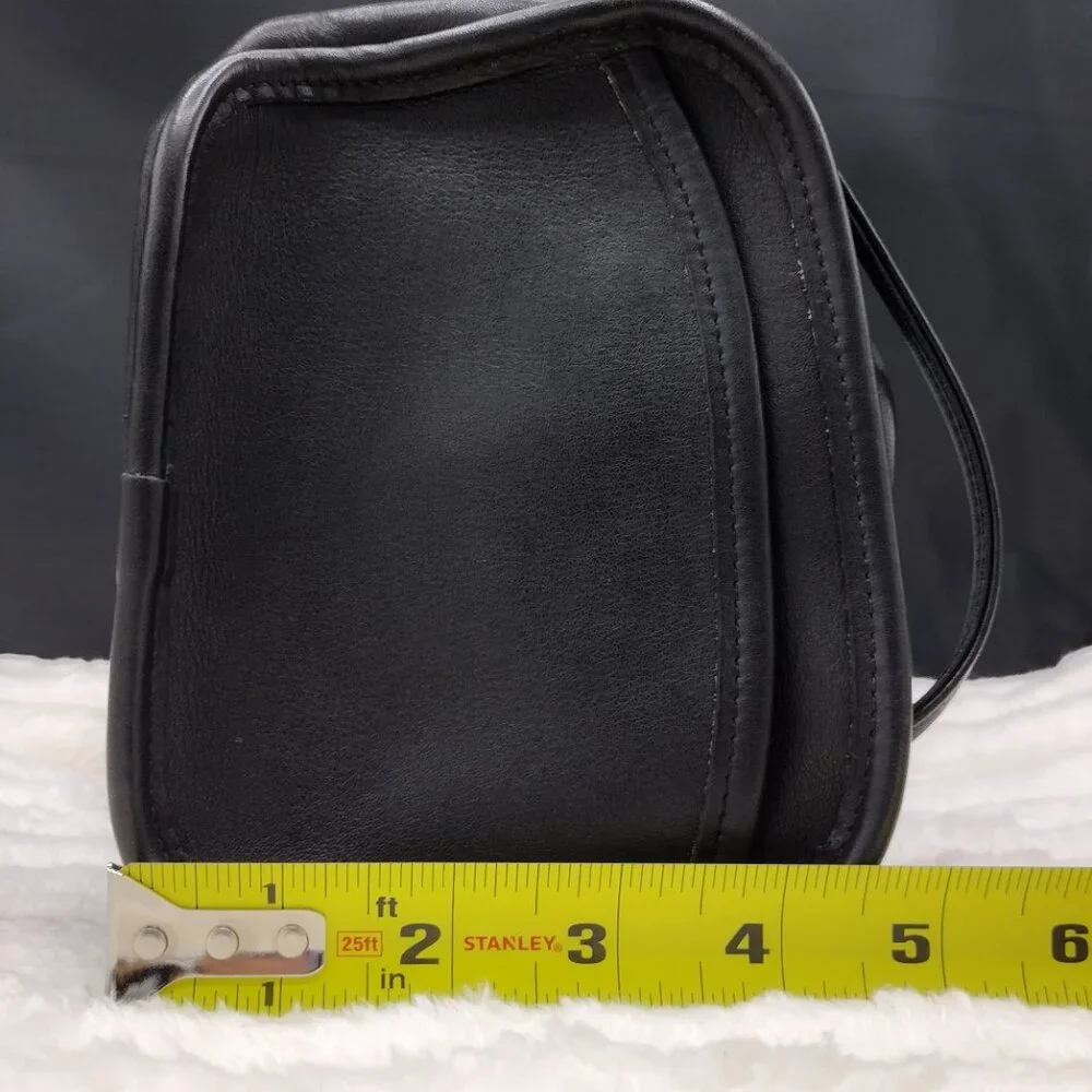 Vintage Coach Black Style 9935 Style /Hadley Zip Top zipper closure/Front PKT - Picture 9 of 16